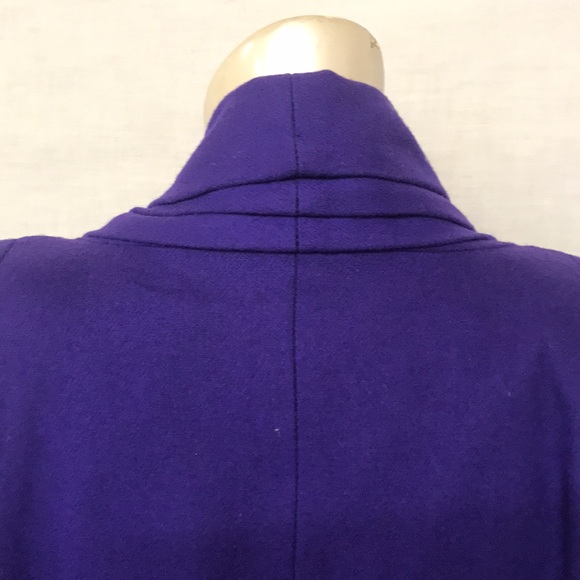 Vintage PORTRAIT Purple Long Wool Coat - Picture 8 of 13
